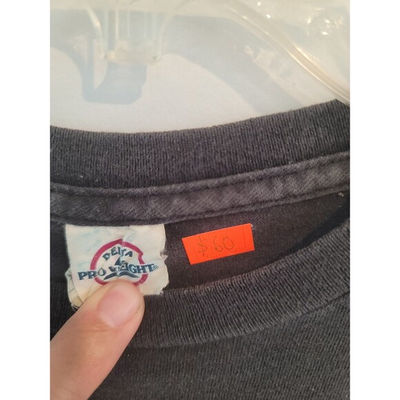 ACDC t shirt Vintage Back In Black Tour Rare Medium Black - Picture 11 of 11